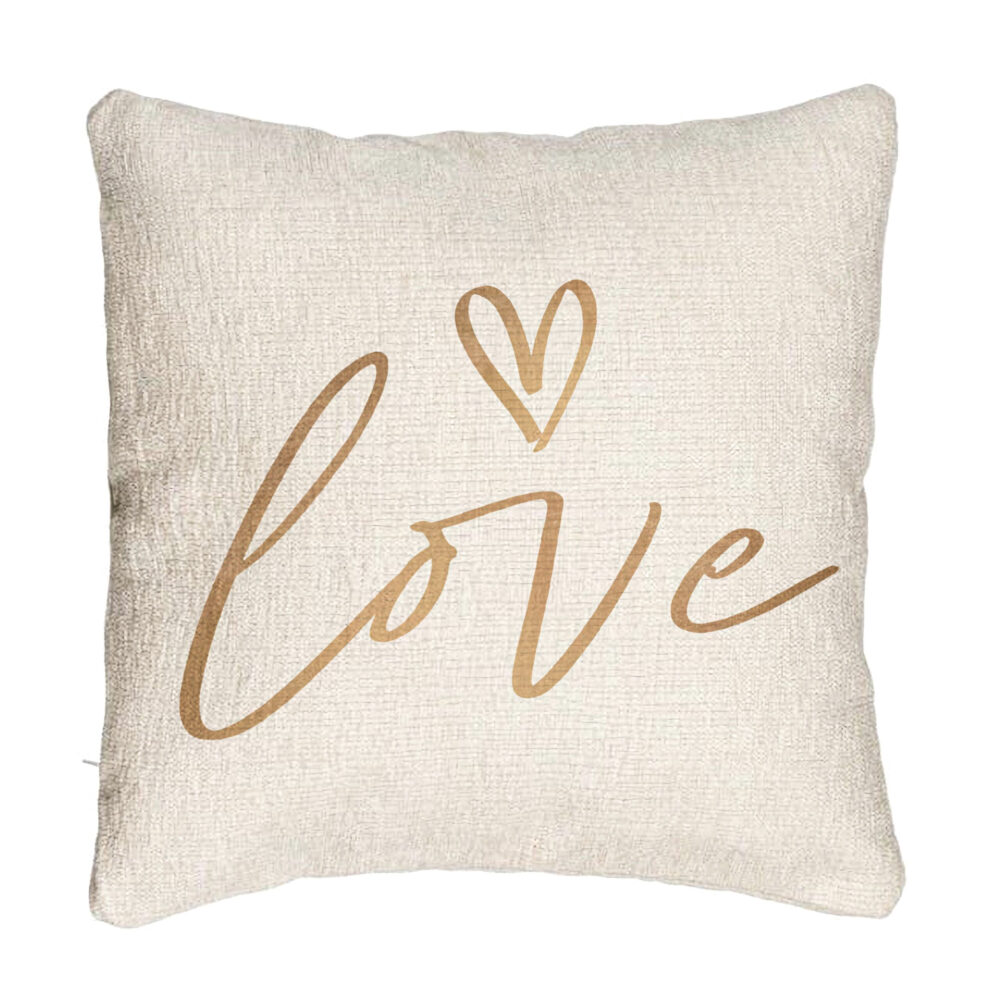 Perna Decorativa Canapea, Model Love, 40x40 cm, Cu fermoar 5 Perna Decorativa Canapea