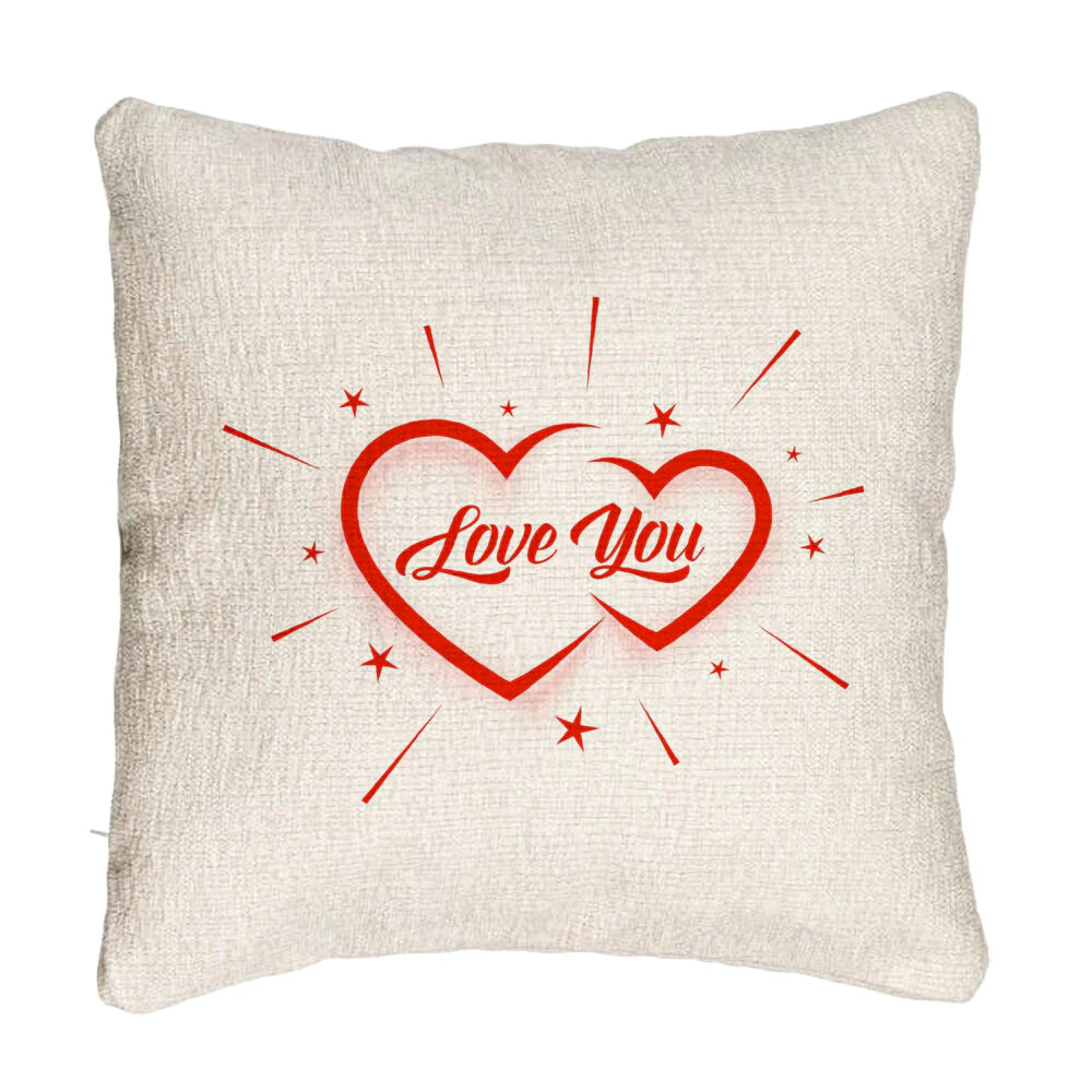 Perna Decorativa Canapea, Model Love You, 40x40 cm, Cu fermoar 5 Perna Decorativa Canapea