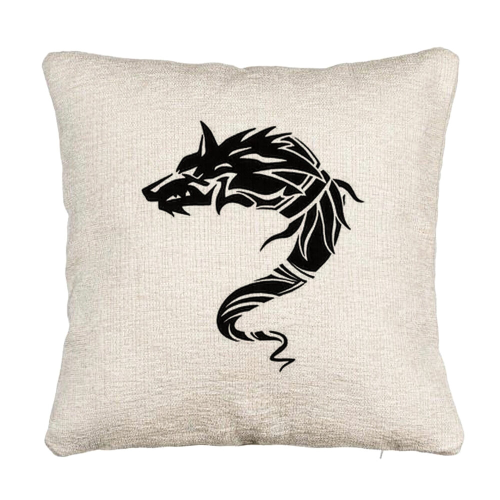 Perna Decorativa Canapea, Model Lup Dacic, 40x40 cm, Cu fermoar 5 Perna Decorativa Canapea
