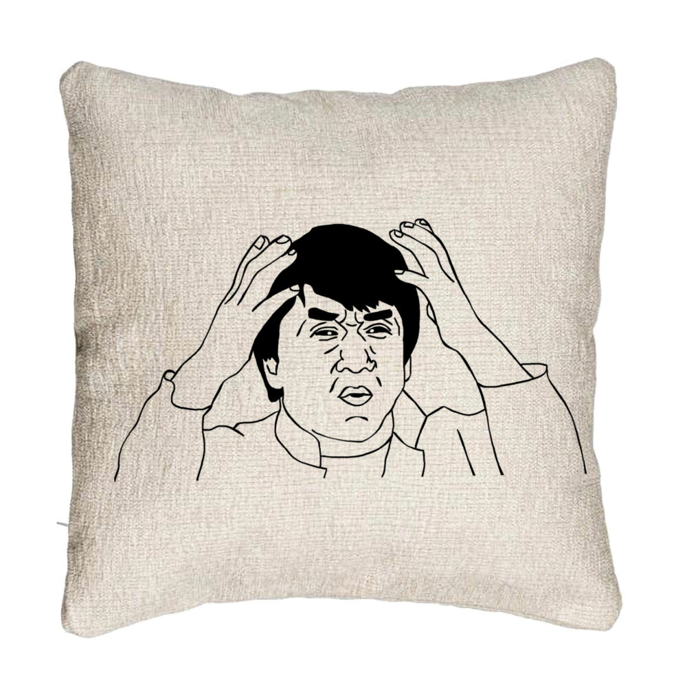 Perna Decorativa Canapea, Model Meme WHAT?, 40x40 cm, Cu fermoar 5 Perna Decorativa Canapea