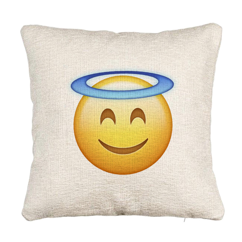 Perna Decorativa Canapea, Model Model Emoji Zen, 40x40 cm, Cu fermoar 5 Perna Decorativa Canapea