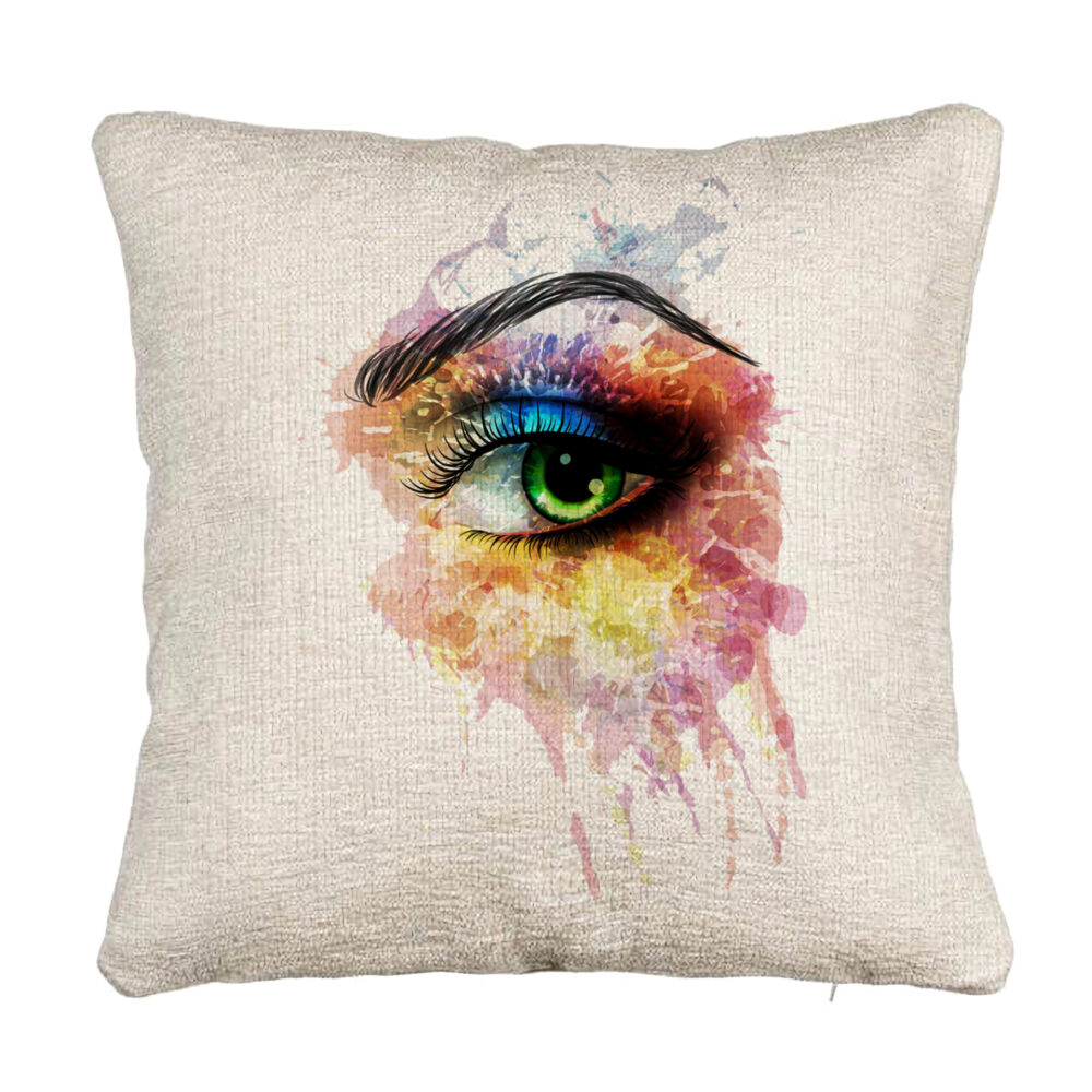 Perna Decorativa Canapea, Model Multicolor Eye, 40x40 cm, Cu fermoar 5 Perna Decorativa Canapea