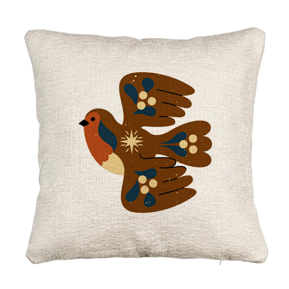 Perna Decorativa Canapea, Model Pasare, 40x40 cm, Cu fermoar 5 Perna Decorativa Canapea