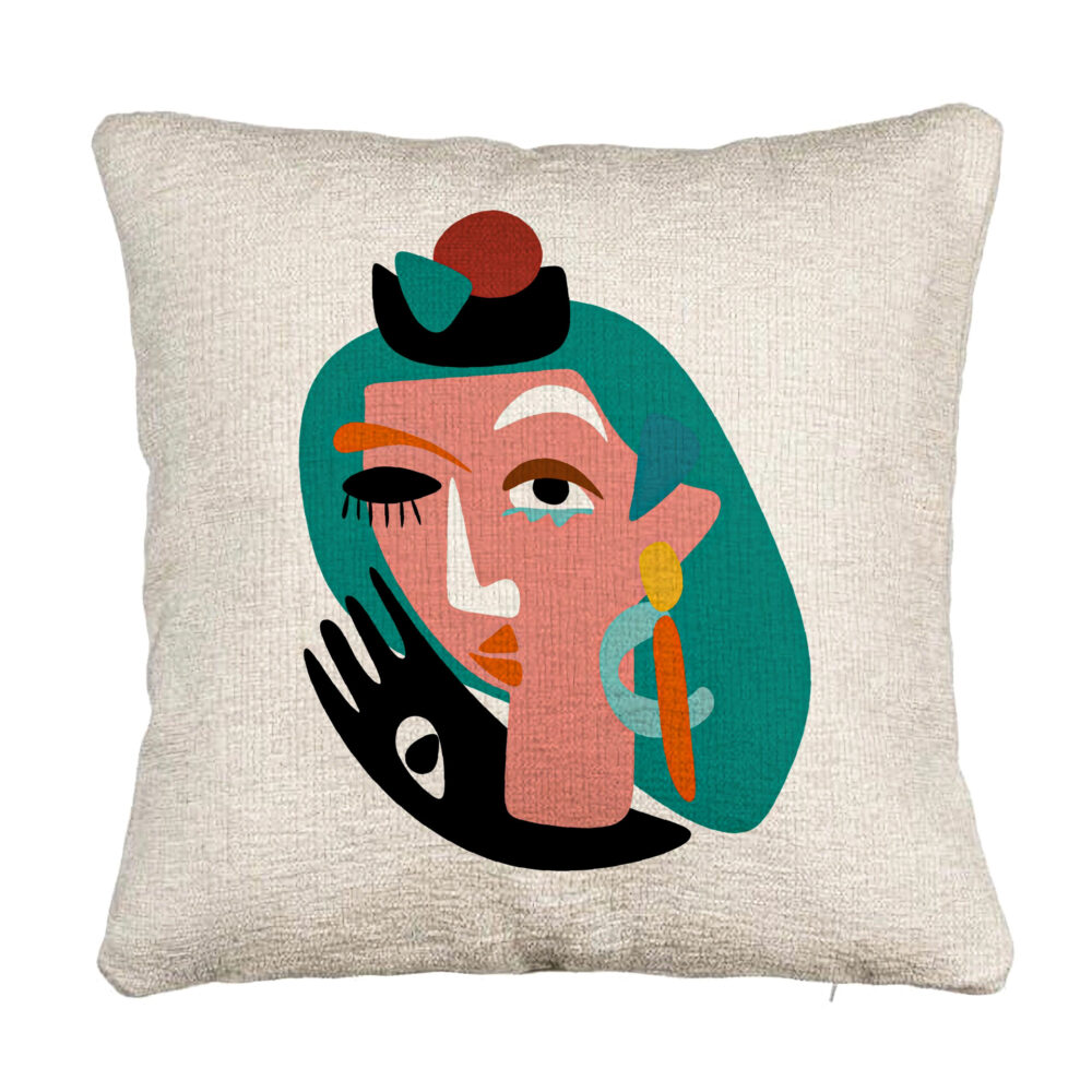 Perna Decorativa Canapea, Model Picasso style, 40x40 cm, Cu fermoar 5 Perna Decorativa Canapea