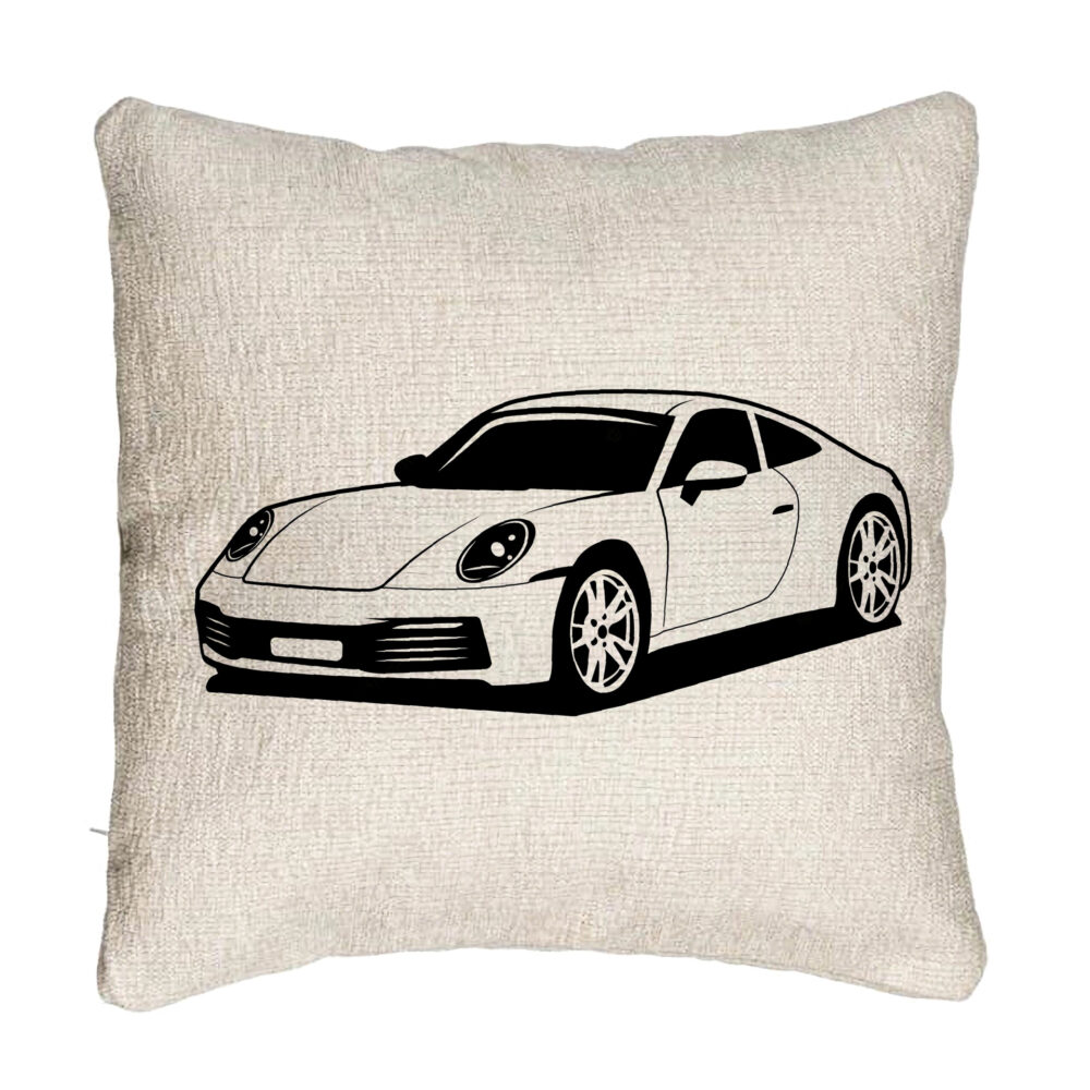 Perna Decorativa Canapea, Model Porsche 911, 40x40 cm, Cu fermoar 5 Perna Decorativa Canapea