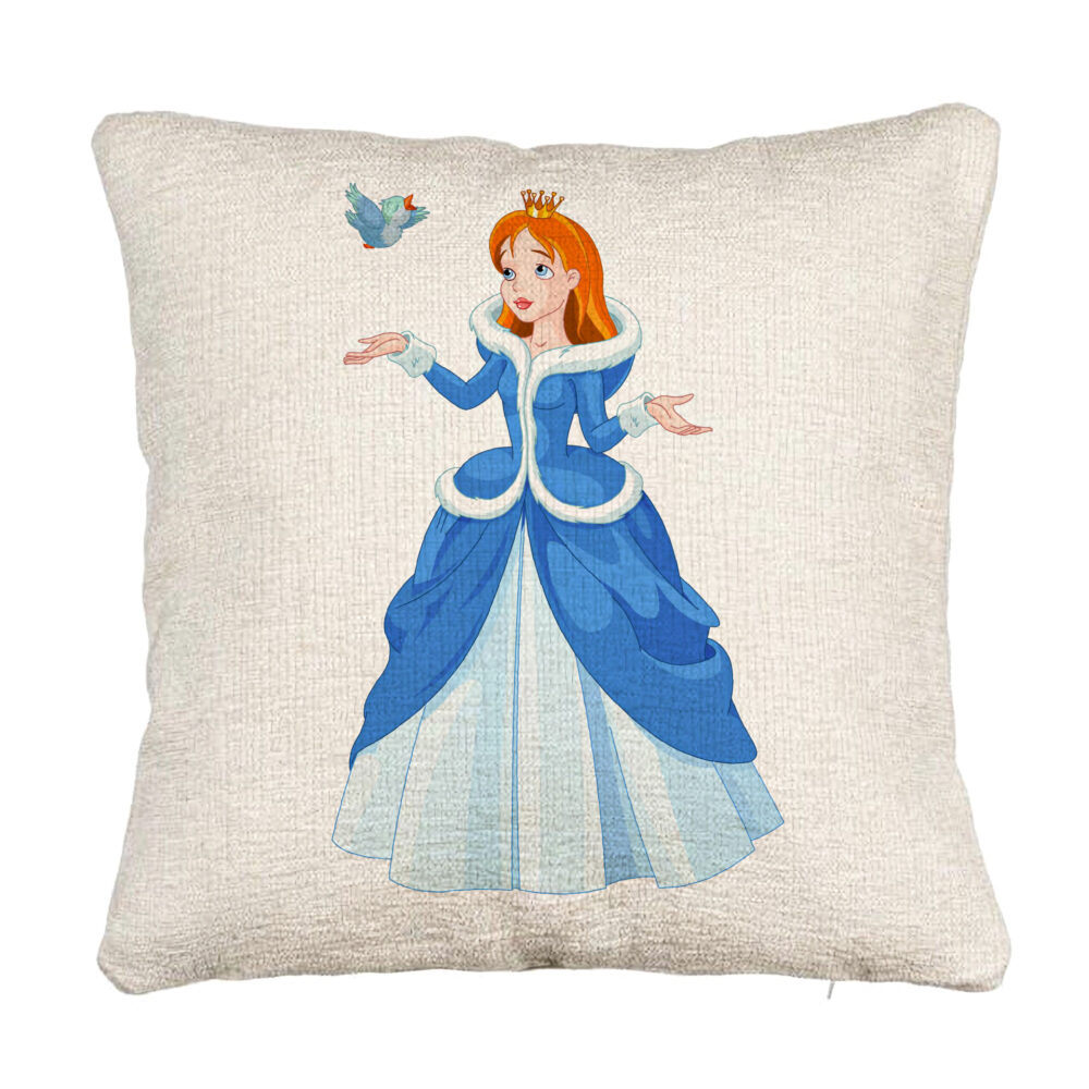 Perna Decorativa Canapea, Model Printesa si Paserea, 40x40 cm, Cu fermoar 5 Perna Decorativa Canapea