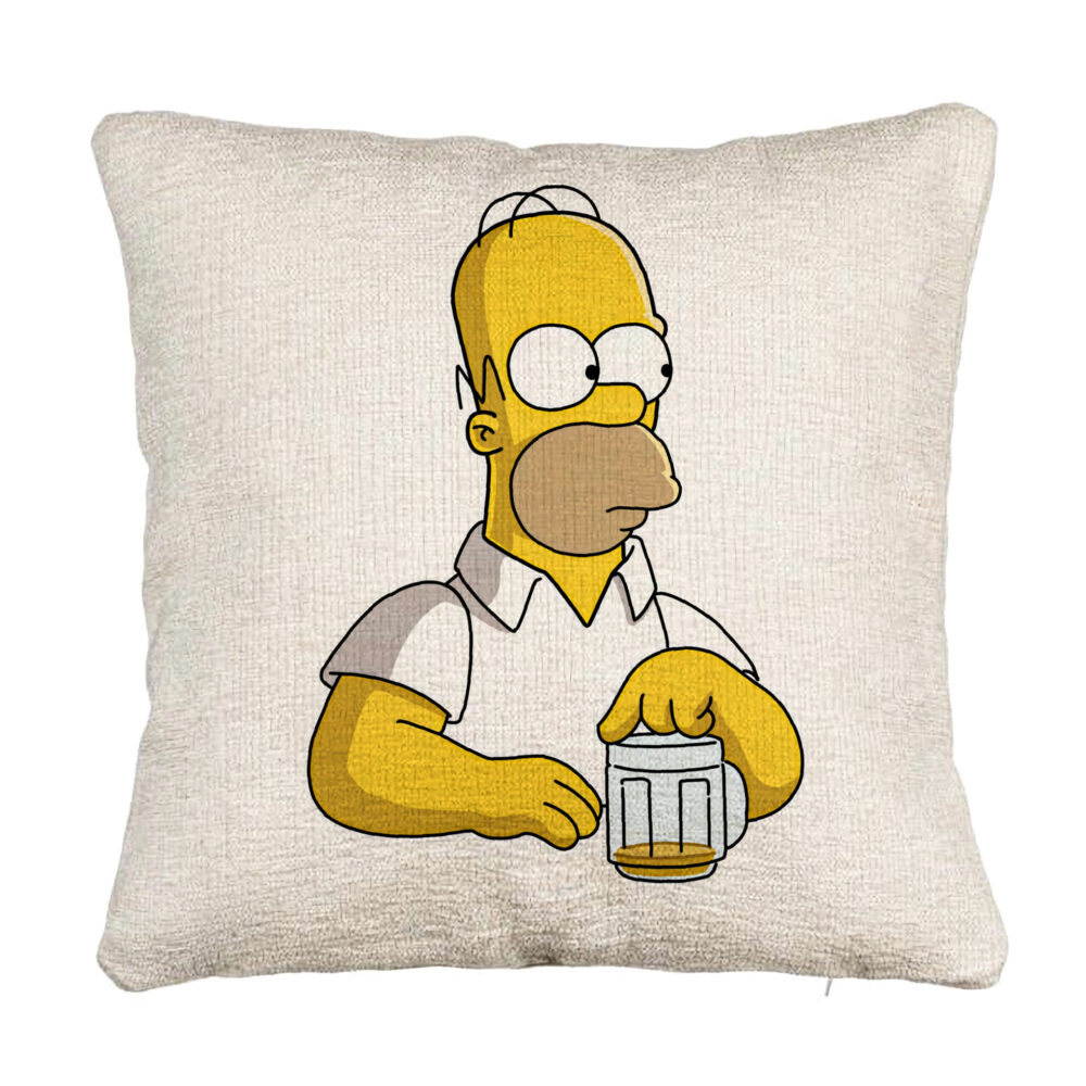 Perna Decorativa Canapea, Model Simpsons Homer, 40x40 cm, Cu fermoar 5 Perna Decorativa Canapea