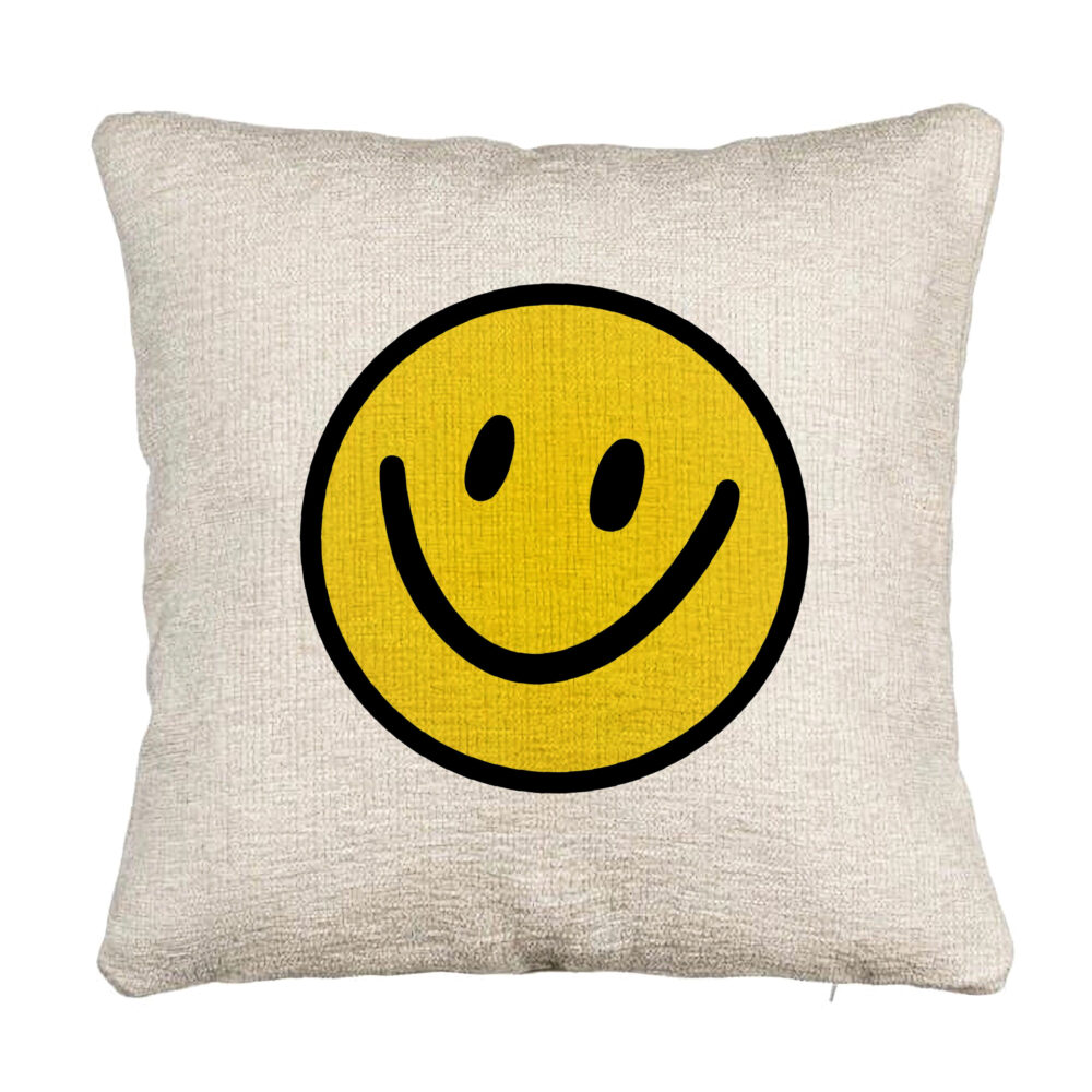 Perna Decorativa Canapea, Model Smiley Face 2, 40x40 cm, Cu fermoar 5 Perna Decorativa Canapea
