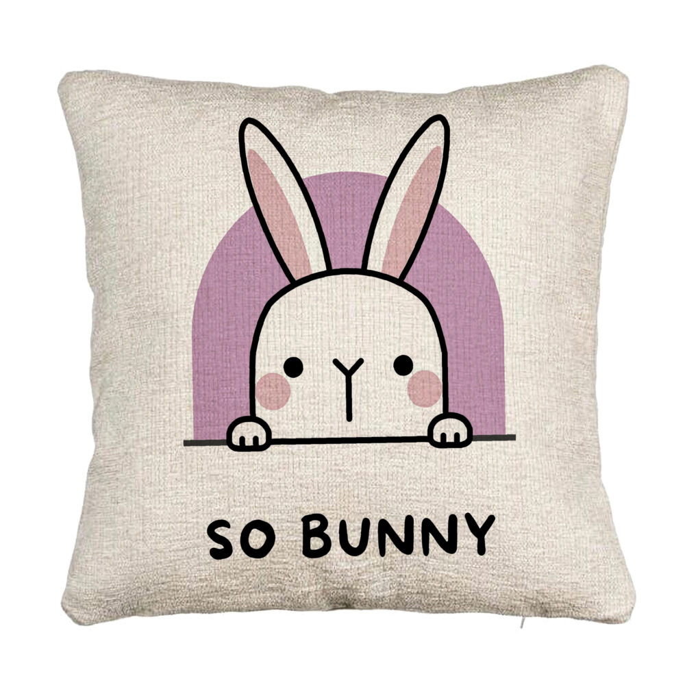Perna Decorativa Canapea, Model So Bunny, 40x40 cm, Cu fermoar 5 Perna Decorativa Canapea