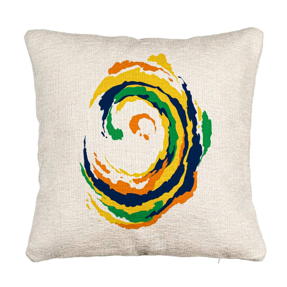 Perna Decorativa Canapea, Model Spirala, MuIicolor, 40x40 cm, Cu fermoar 5 Perna Decorativa Canapea
