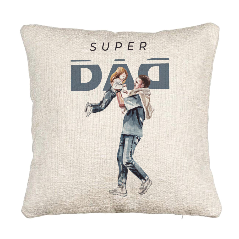 Perna Decorativa Canapea, Model Super Dad, 40x40 cm, Cu fermoar 5 Perna Decorativa Canapea