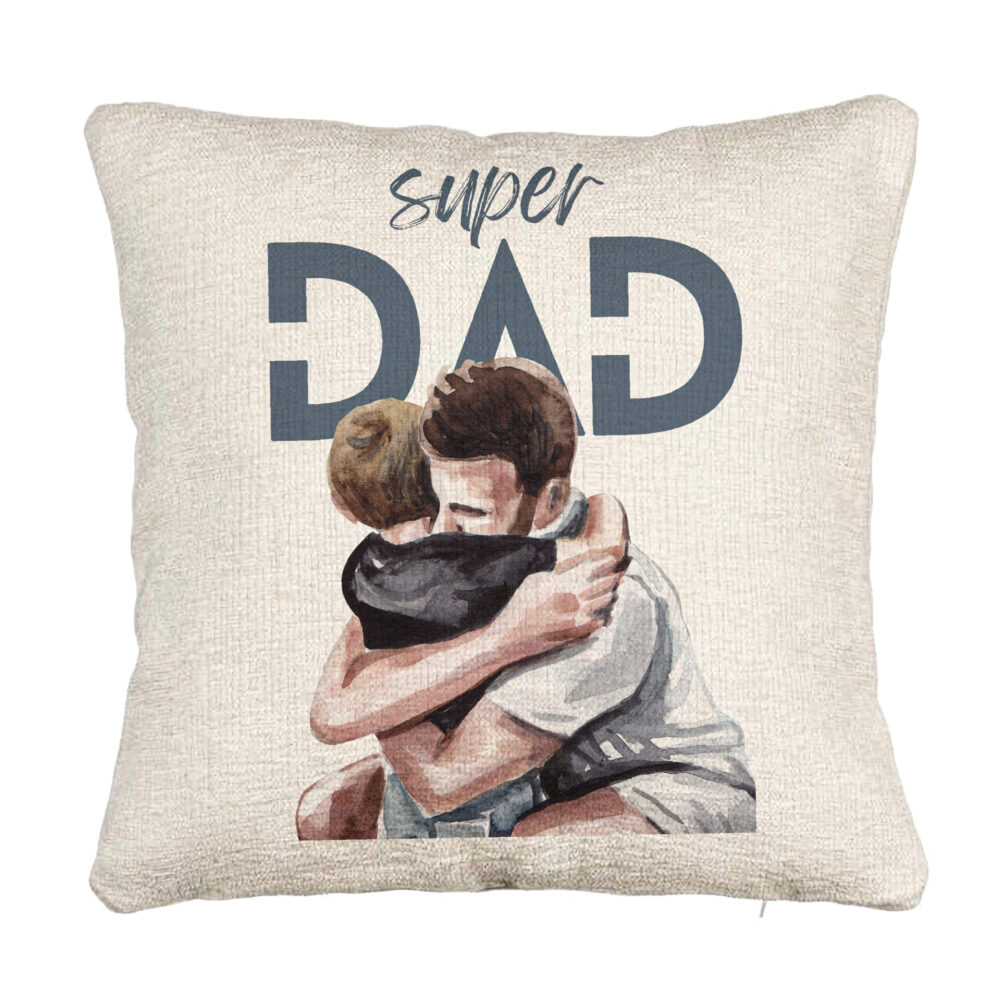 Perna Decorativa Canapea, Model Super Dad Baieti, 40x40 cm, Cu fermoar 5 Perna Decorativa Canapea