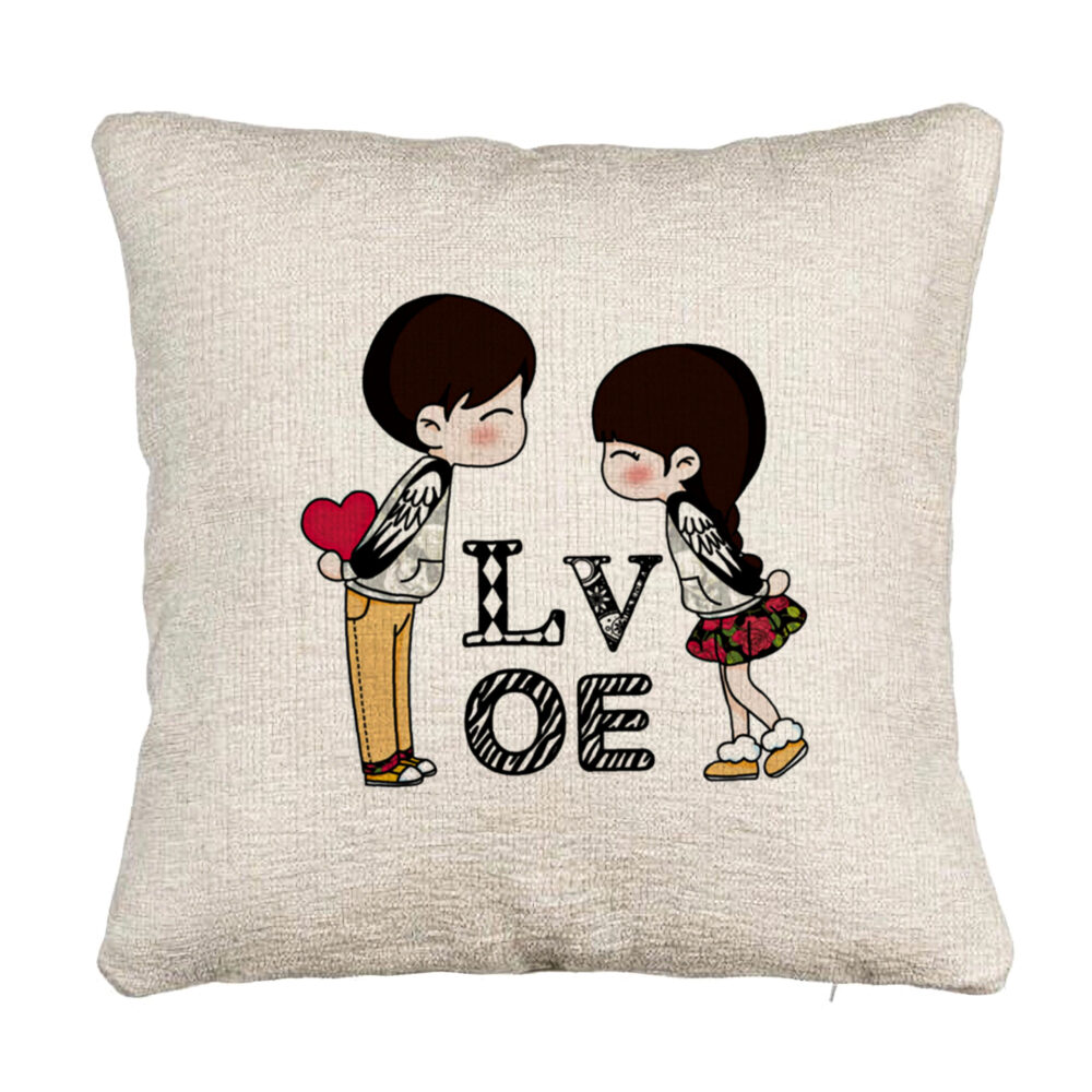 Perna Decorativa Canapea, Model Super Love, 40x40 cm, Cu fermoar 5 Perna Decorativa Canapea