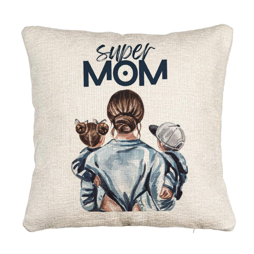 Perna Decorativa Canapea, Model Super Mom, 40x40 cm, Cu fermoar 5 Perna Decorativa Canapea