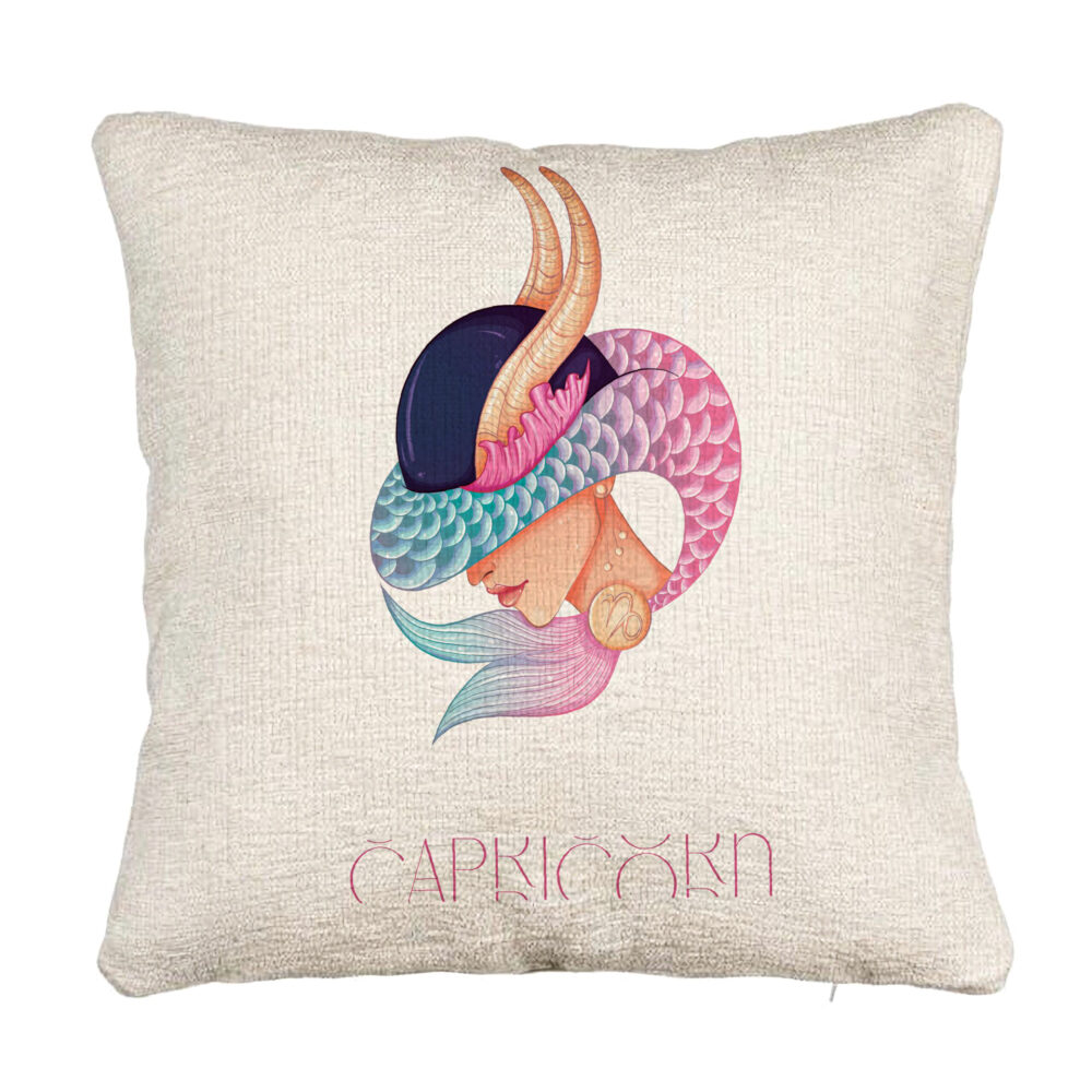 Perna Decorativa Canapea, Model Zodia Capricorn, 40x40 cm, Cu fermoar 5 Perna Decorativa Canapea