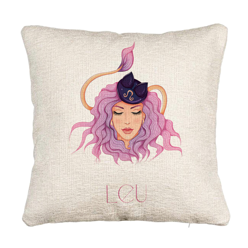 Perna Decorativa Canapea, Model Zodia Leu, 40x40 cm, Cu fermoar 5 Perna Decorativa Canapea