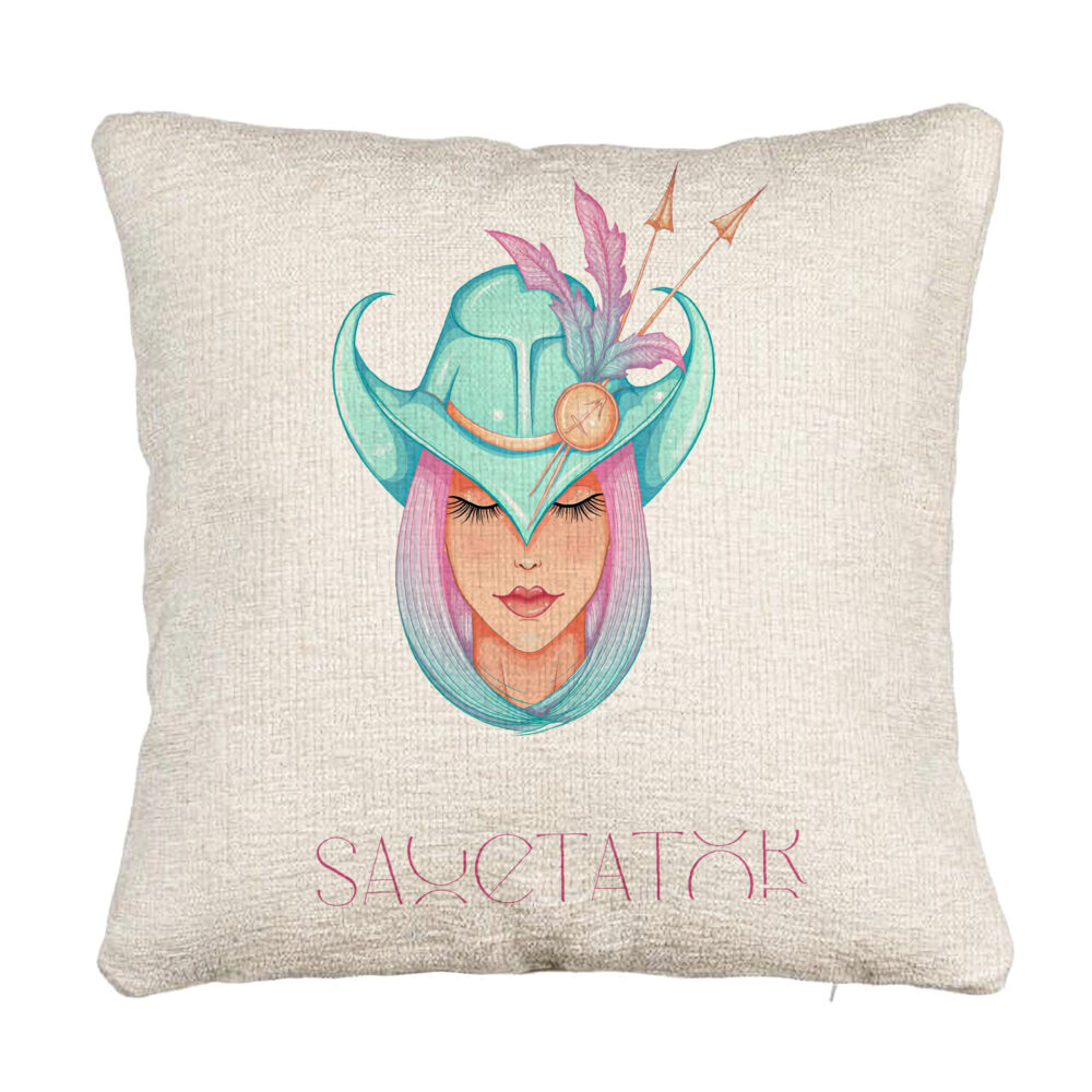 Perna Decorativa Canapea, Model Zodia Sagetator, 40x40 cm, Cu fermoar 5 Perna Decorativa Canapea