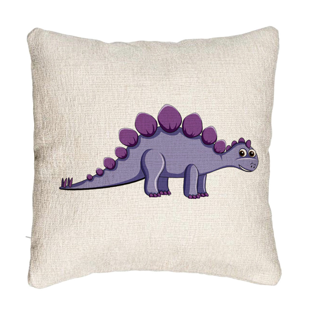 Perna Decorativa Canapea, Model copii Dinozaur Mov, 40x40 cm, Cu fermoar 5 Perna Decorativa Canapea
