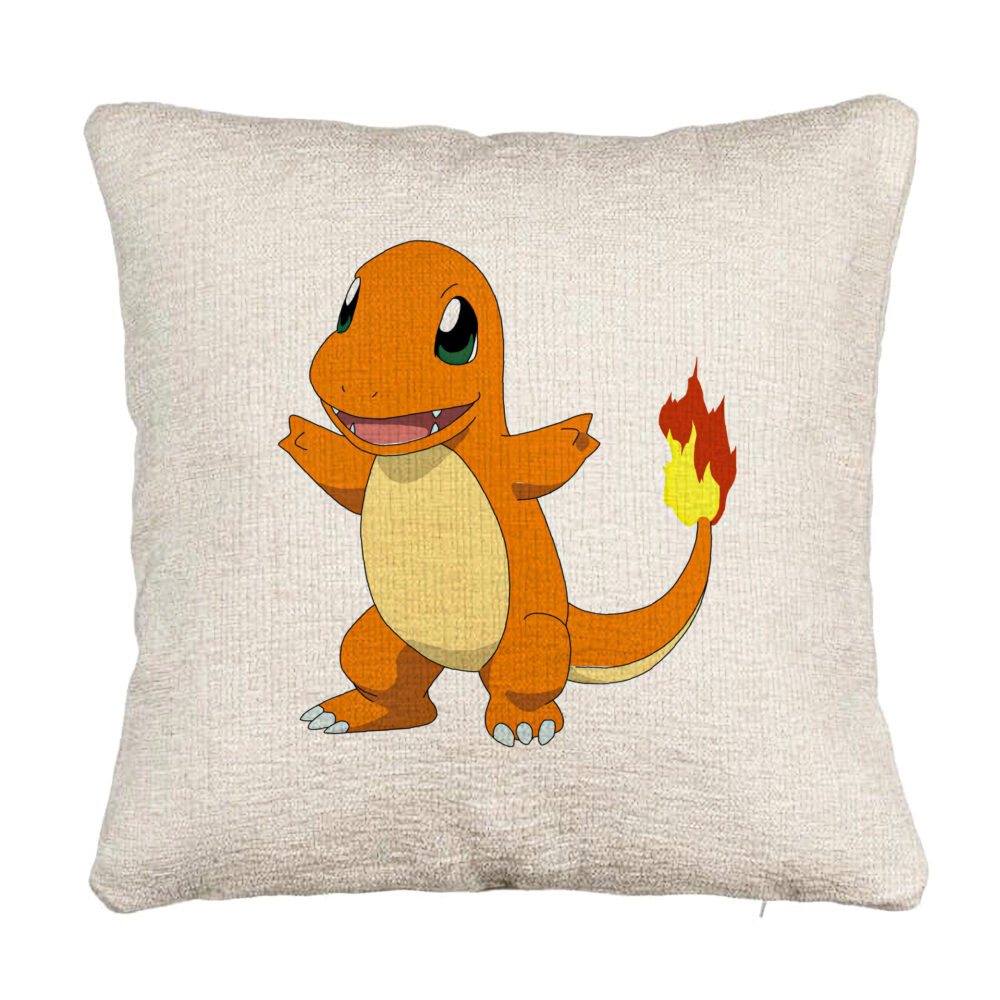 Perna Decorativa Canapea, Model copii Fire Lizard, 40x40 cm, Cu fermoar 5 Perna Decorativa Canapea