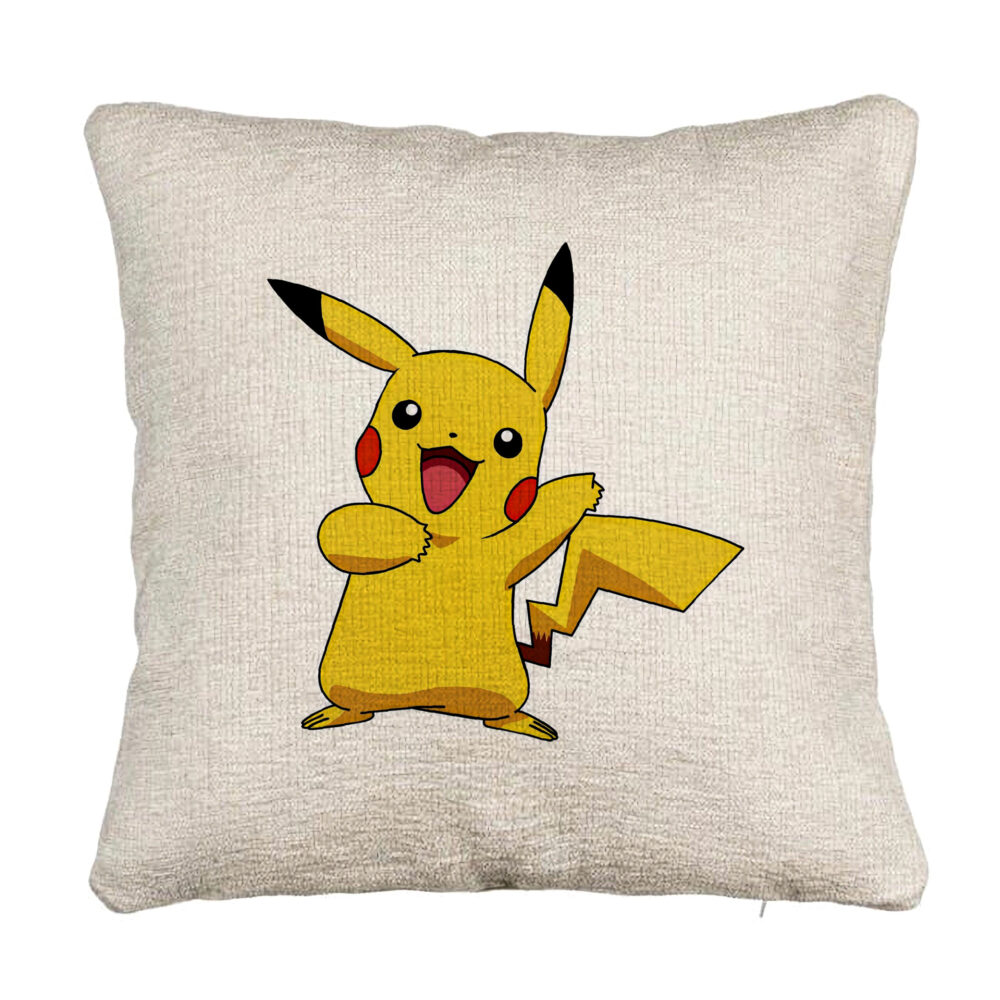 Perna Decorativa Canapea, Model copii Pikachu, 40x40 cm, Cu fermoar 5 Perna Decorativa Canapea