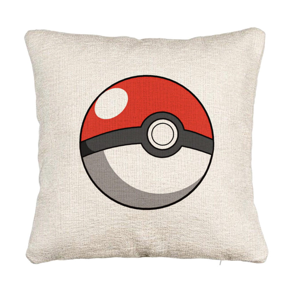 Perna Decorativa Canapea, Model copii Pokeball, 40x40 cm, Cu fermoar 5 Perna Decorativa Canapea