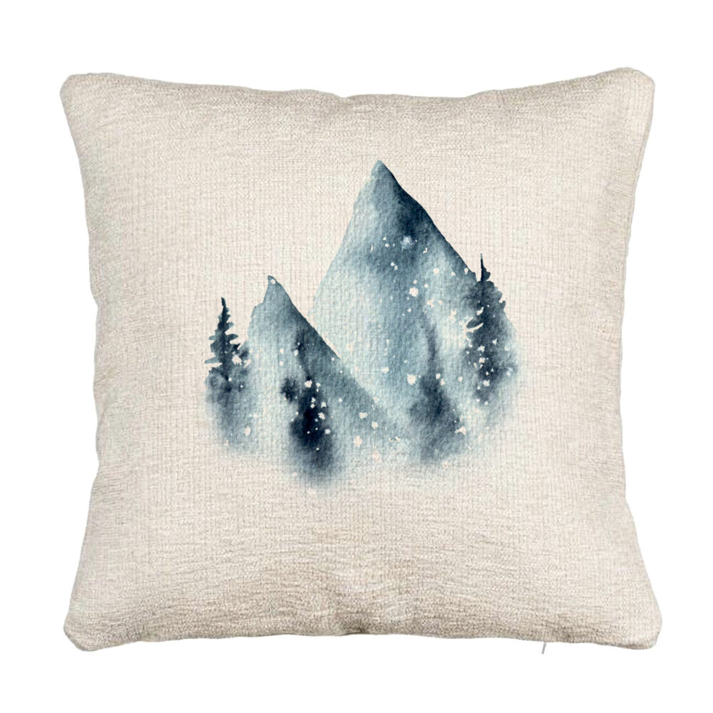 Perna Decorativa Canapea Peisaj de Iarna, 40x40 cm, Cu fermoar 5 Perna Decorativa Canapea Peisaj de Iarna