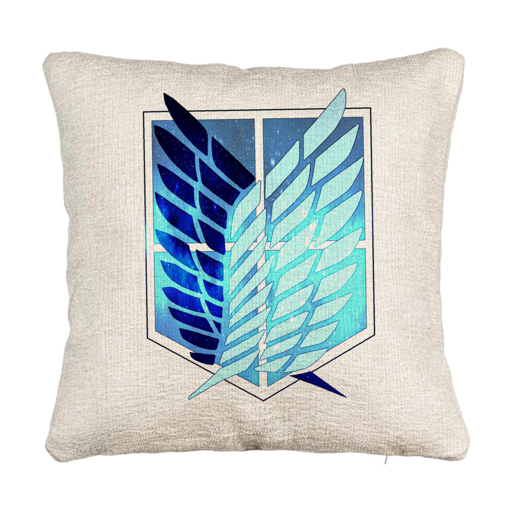 Perna Decorativa Canapea cu Attack on Titan Symbol, 40x40 cm, Cu fermoar 5 Perna Decorativa Canapea cu Attack on Titan Symbol