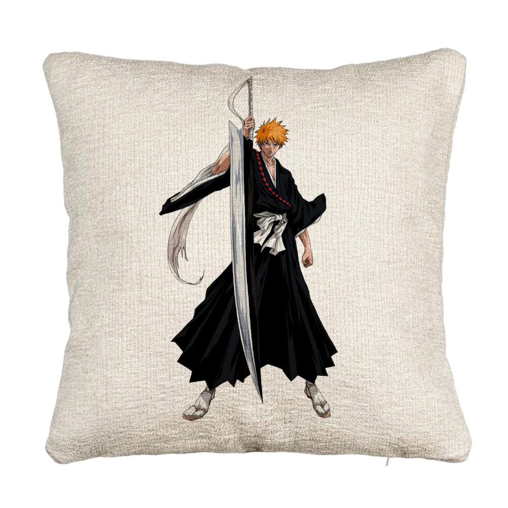 Perna Decorativa Canapea cu Bleach - Ichigo, 40x40 cm, Cu fermoar 5 Perna Decorativa Canapea cu Bleach - Ichigo