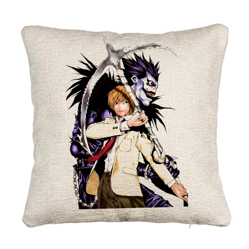Perna Decorativa Canapea cu Deathnote 1, 40x40 cm, Cu fermoar 5 Perna Decorativa Canapea cu Deathnote 1