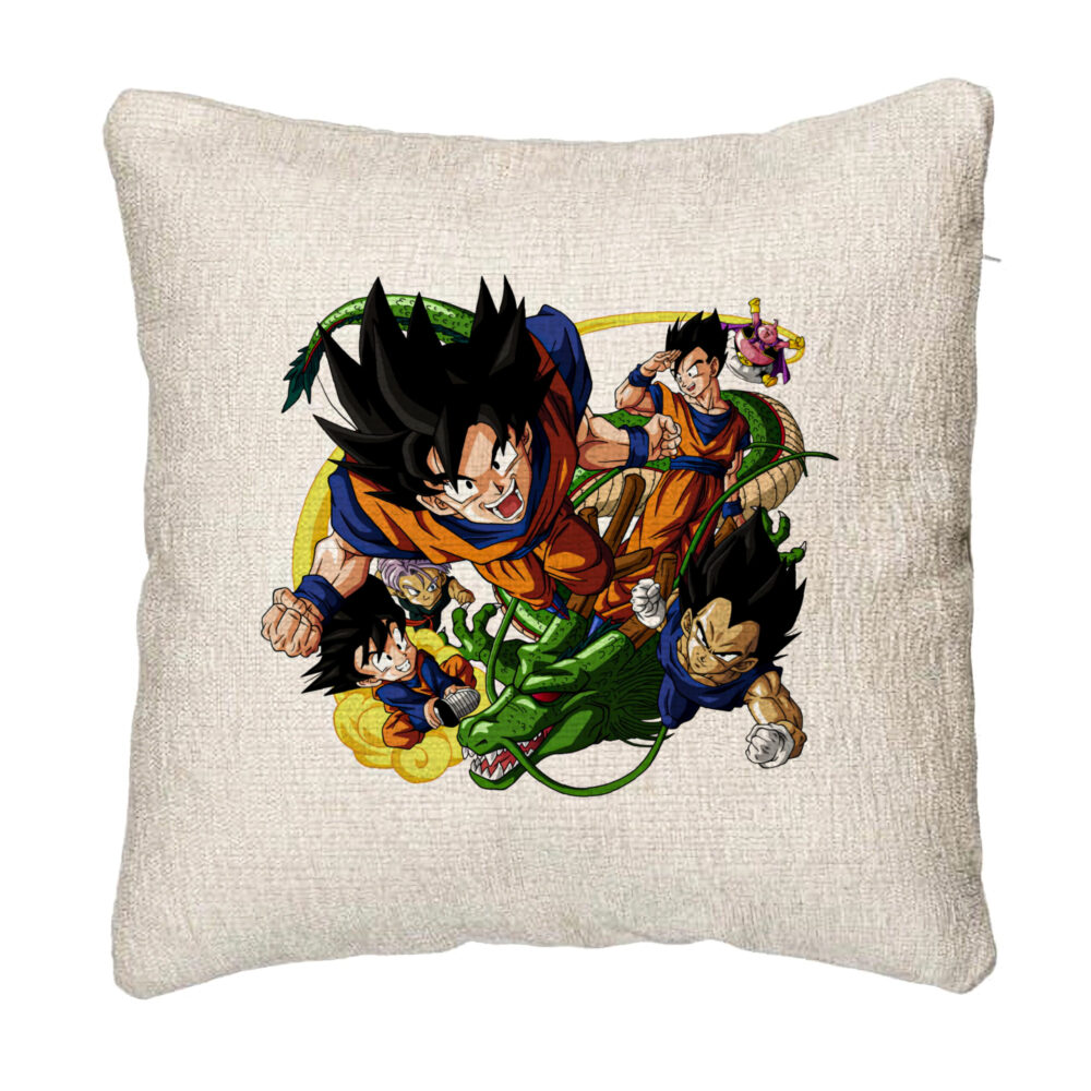 Perna Decorativa Canapea cu Dragonball characters, 40x40 cm, Cu fermoar 5 Perna Decorativa Canapea cu Dragonball characters