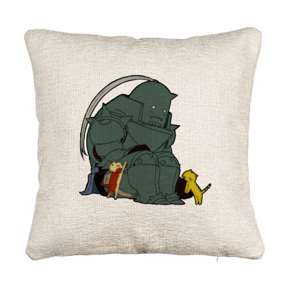 Perna Decorativa Canapea cu Full Metal Alchemist, 40x40 cm, Cu fermoar 5 Perna Decorativa Canapea cu Full Metal Alchemist