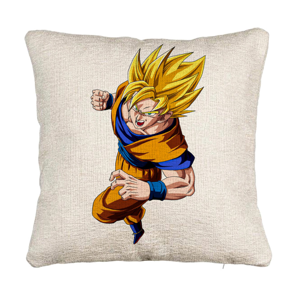 Perna Decorativa Canapea cu Goku Angry, 40x40 cm, Cu fermoar 5 Perna Decorativa Canapea cu Goku Angry