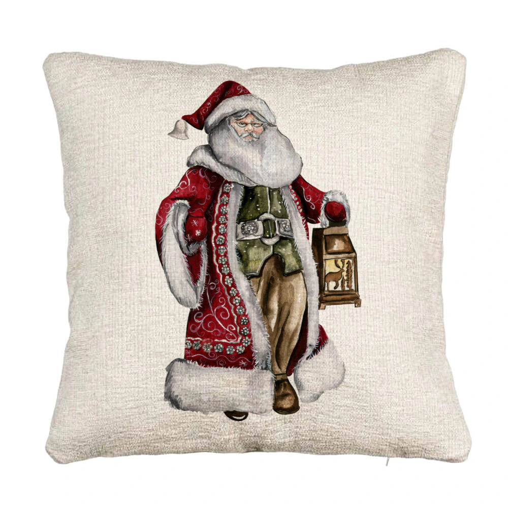 Perna Decorativa Canapea cu Mos Craciun 1, 40x40 cm, Cu fermoar 5 Perna Decorativa Canapea cu Mos Craciun 1