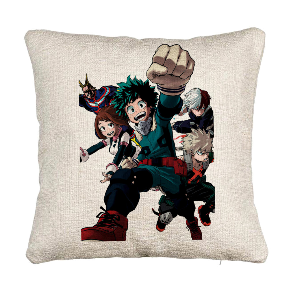 Perna Decorativa Canapea cu My Hero Academia Characters 2, 40x40 cm, Cu fermoar 5 Perna Decorativa Canapea cu My Hero Academia Characters 2