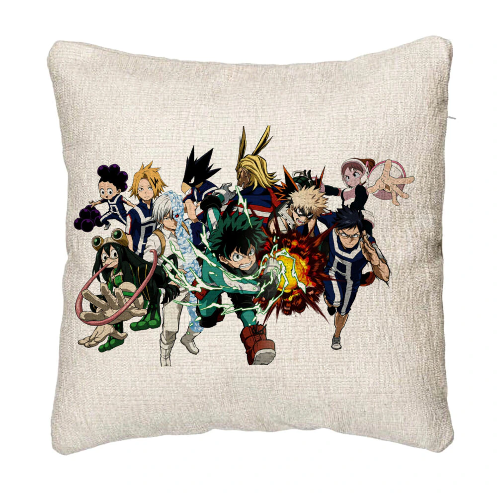 Perna Decorativa Canapea cu My Hero Academia Characters, 40x40 cm, Cu fermoar 5 Perna Decorativa Canapea cu My Hero Academia Characters