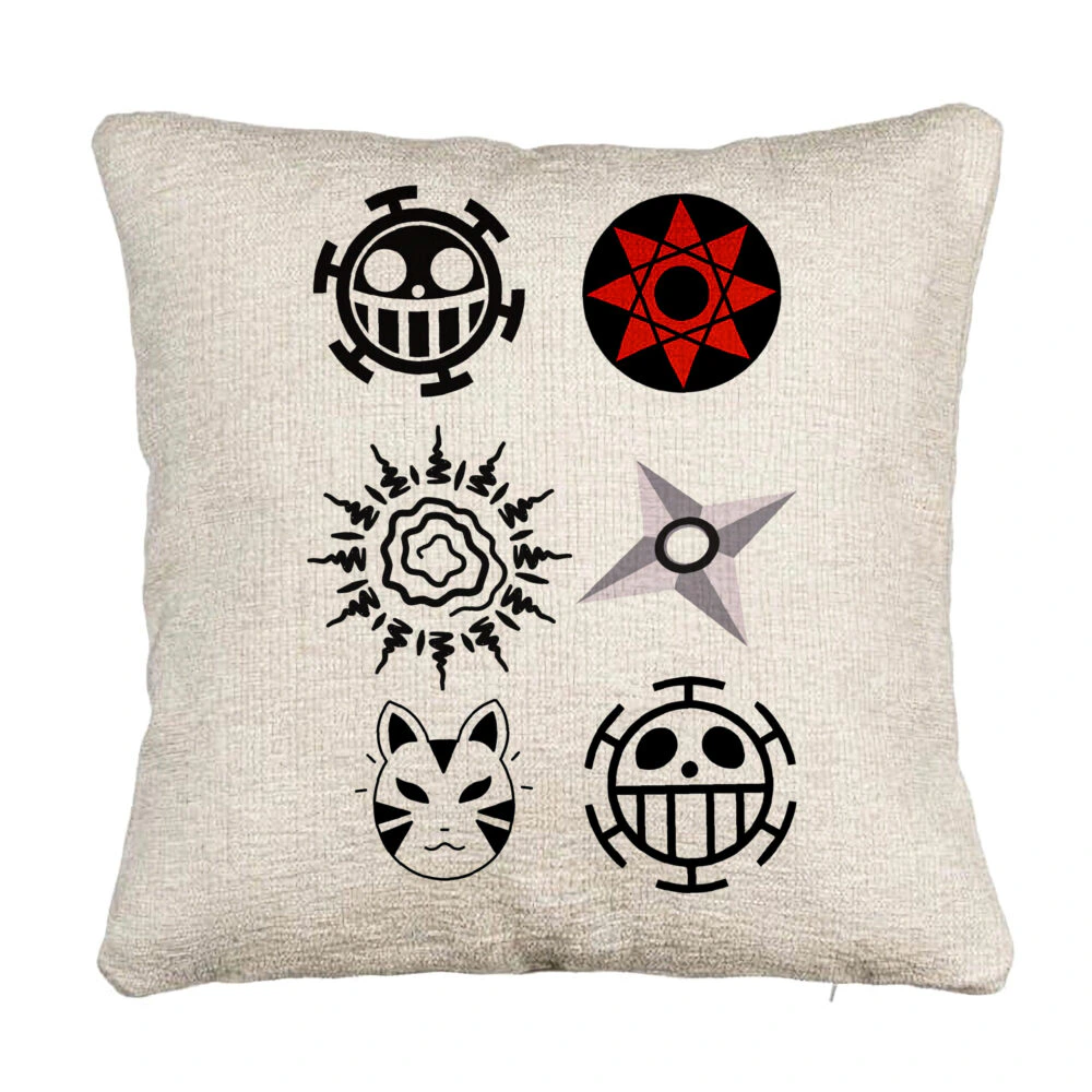 Perna Decorativa Canapea cu Naruto symbols, 40x40 cm, Cu fermoar 5 Perna Decorativa Canapea cu Naruto symbols