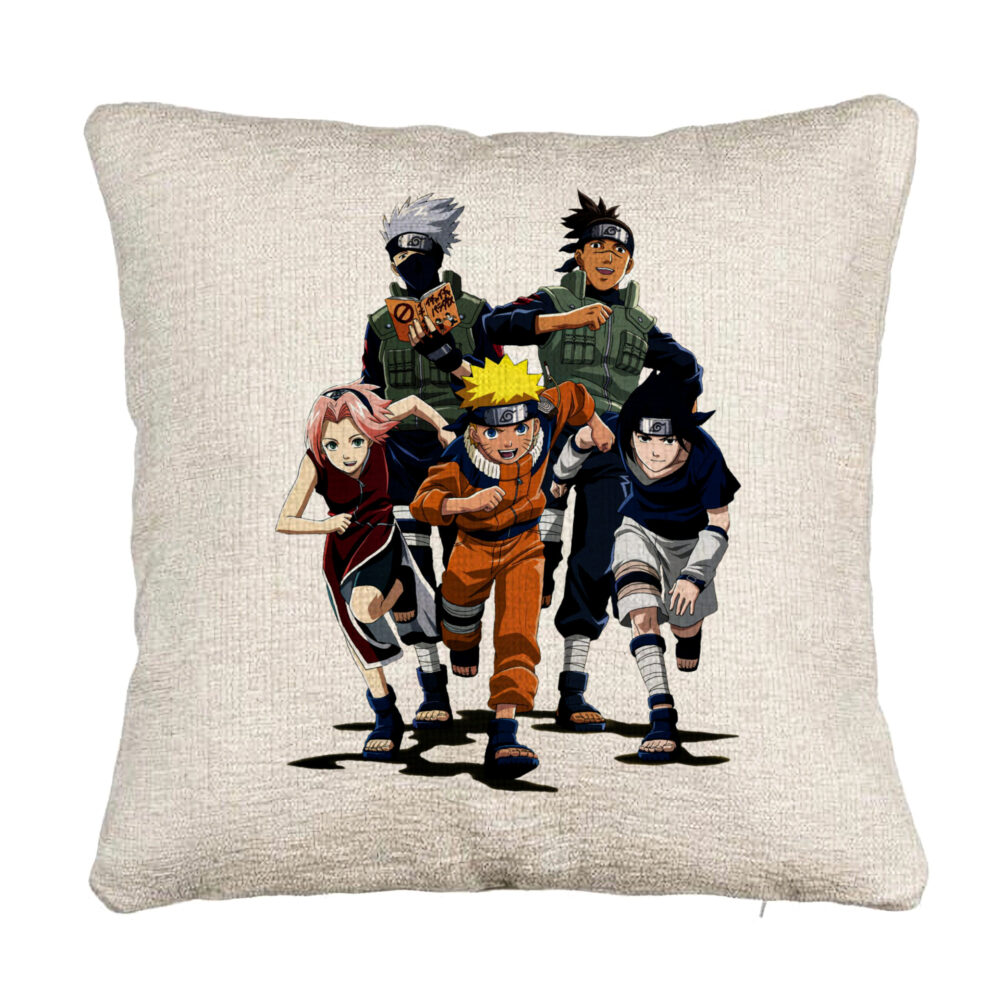 Perna Decorativa Canapea cu Naruto team, 40x40 cm, Cu fermoar 5 Perna Decorativa Canapea cu Naruto team
