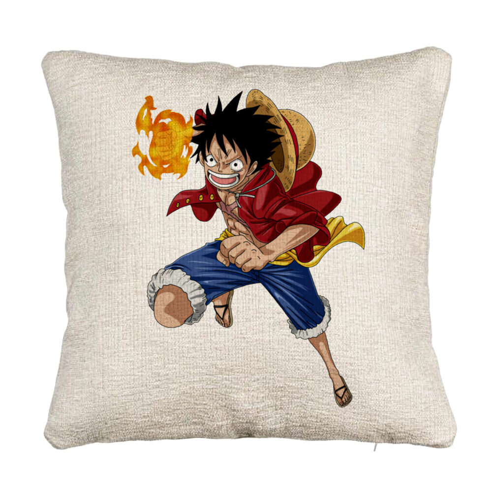 Perna Decorativa Canapea cu One Piece Luffy, 40x40 cm, Cu fermoar 5 Perna Decorativa Canapea cu One Piece Luffy