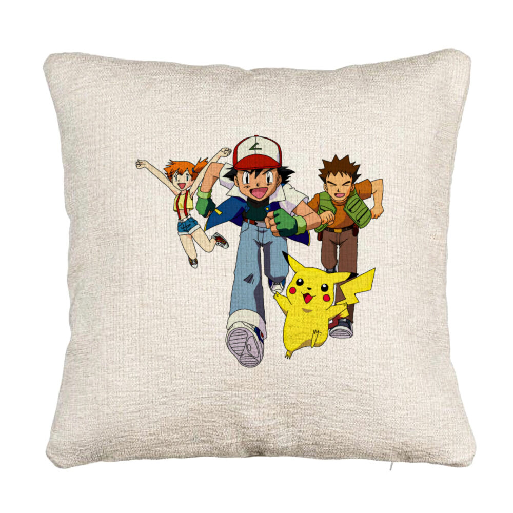Perna Decorativa Canapea cu Pokemon Pikachu, 40x40 cm, Cu fermoar 5 Perna Decorativa Canapea cu Pokemon Pikachu