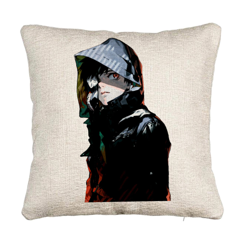 Perna Decorativa Canapea cu Tokyo Ghoul Kaneki, 40x40 cm, Cu fermoar 5 Perna Decorativa Canapea cu Tokyo Ghoul Kaneki