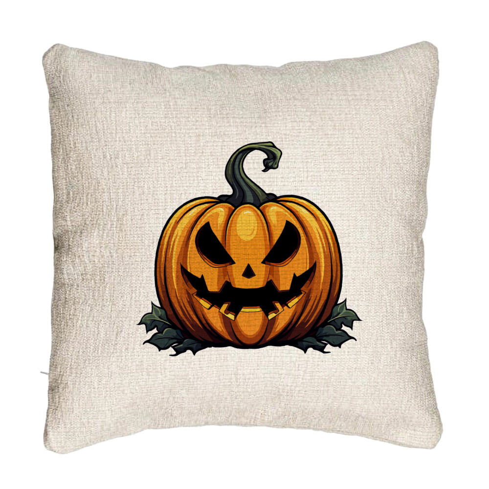 Perna Decorativa Canapea cu motiv Dovleac de Halloween 1, 40x40 cm, Cu fermoar 5 Perna Decorativa Canapea cu motiv Dovleac de Halloween 1