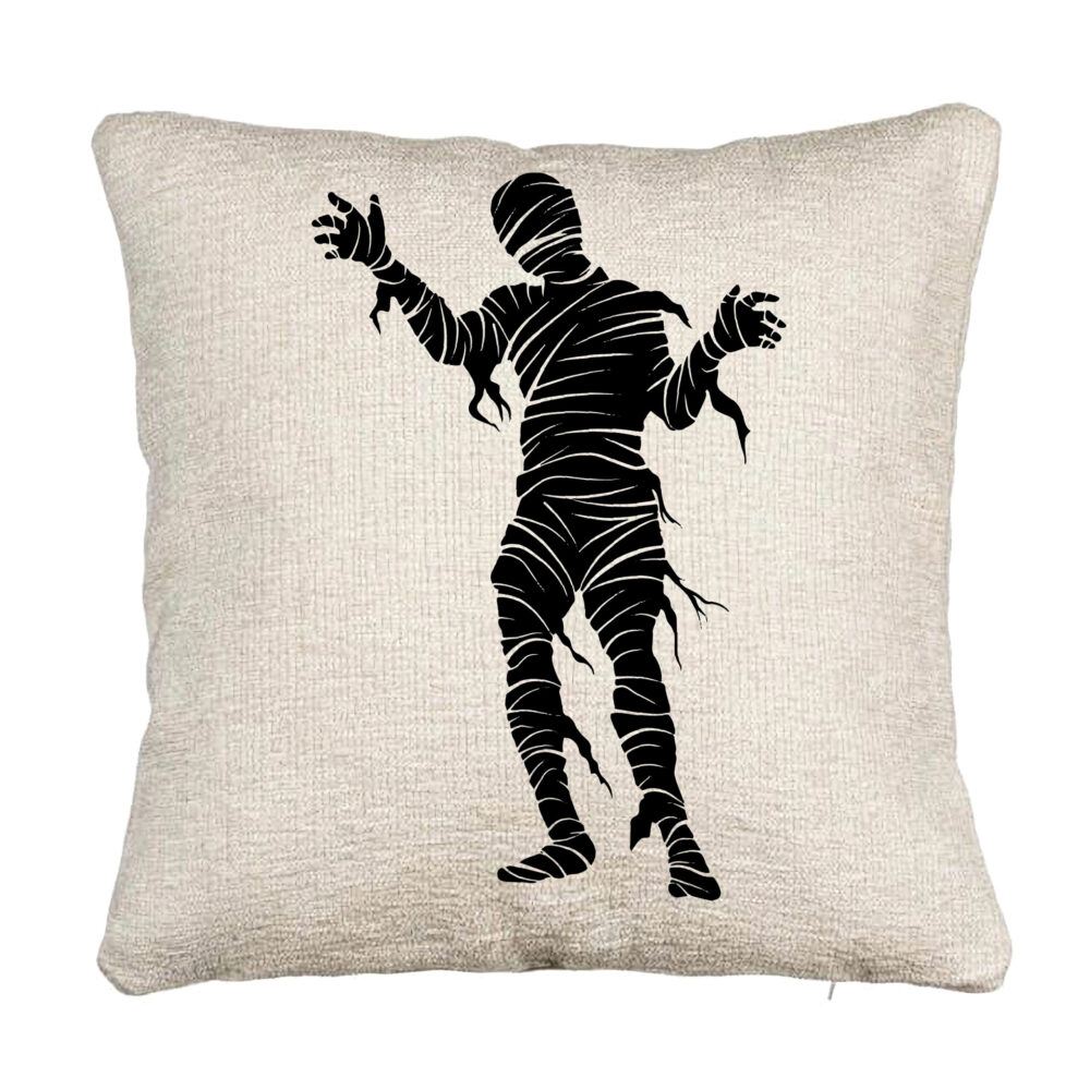 Perna Decorativa Canapea cu motiv Mumie de Halloween 2, 40x40 cm, Cu fermoar 5 Perna Decorativa Canapea cu motiv Mumie de Halloween 2