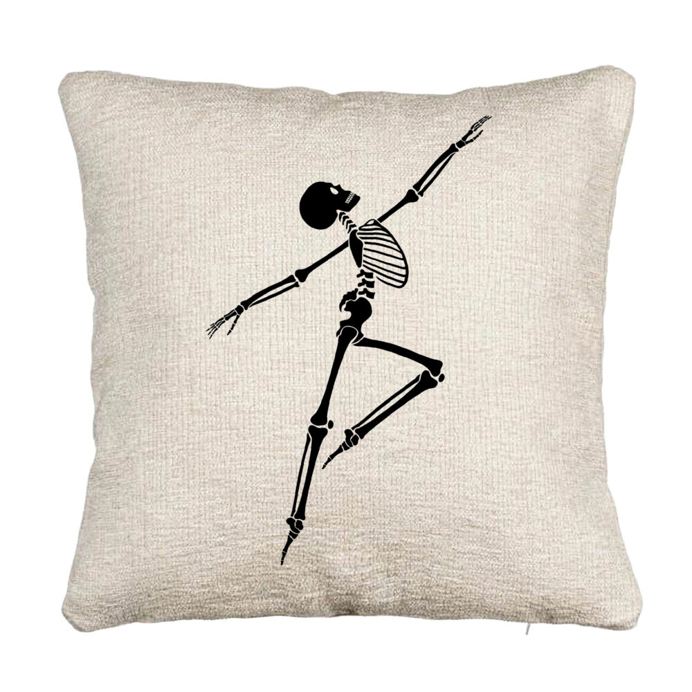 Perna Decorativa Canapea cu motiv Sechelet de Halloween 3, 40x40 cm, Cu fermoar 5 Perna Decorativa Canapea cu motiv Sechelet de Halloween 3