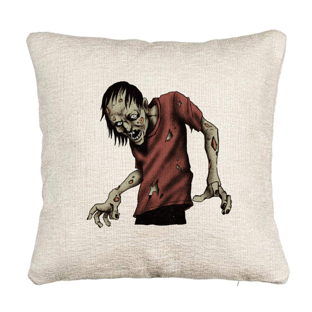 Perna Decorativa Canapea cu motiv Zombie de Halloween 1, 40x40 cm, Cu fermoar 5 Perna Decorativa Canapea cu motiv Zombie de Halloween 1