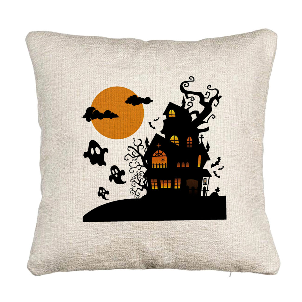 Perna Decorativa Canapea cu motiv de Halloween 4, 40x40 cm, Cu fermoar 5 Perna Decorativa Canapea cu motiv de Halloween 4