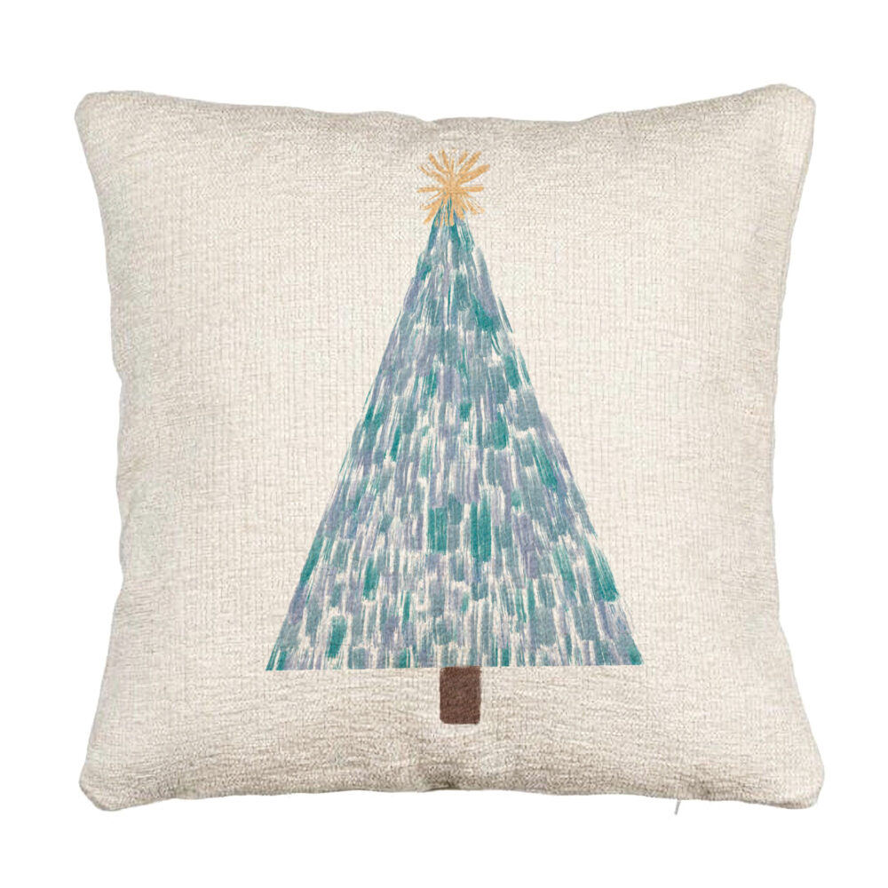Perna Decorativa Canapea cu tematica Craciun, Brad, 3, 40x40 cm, Cu fermoar 5 Perna Decorativa Canapea cu tematica Craciun