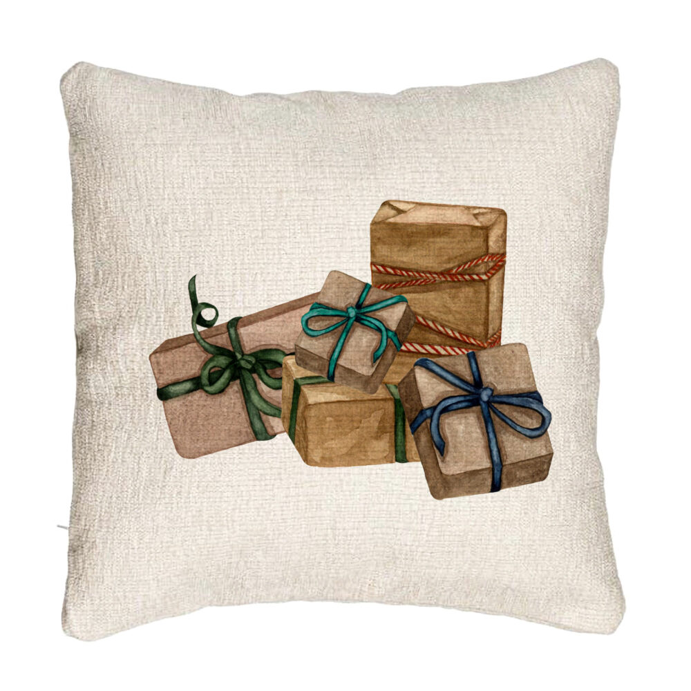 Perna Decorativa Canapea cu tematica de Craciun, Cadouri, 40x40 cm, Cu fermoar 5 Perna Decorativa Canapea cu tematica de Craciun