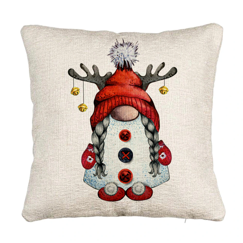 Perna Decorativa Canapea cu tematica de Craciun, Gnom 2, 40x40 cm, Cu fermoar 5 Perna Decorativa Canapea cu tematica de Craciun