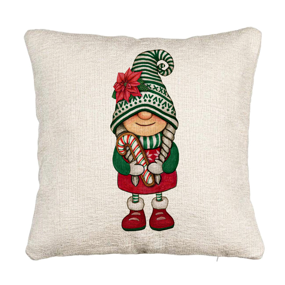Perna Decorativa Canapea cu tematica de Craciun, Gnom 5, 40x40 cm, Cu fermoar 5 Perna Decorativa Canapea cu tematica de Craciun