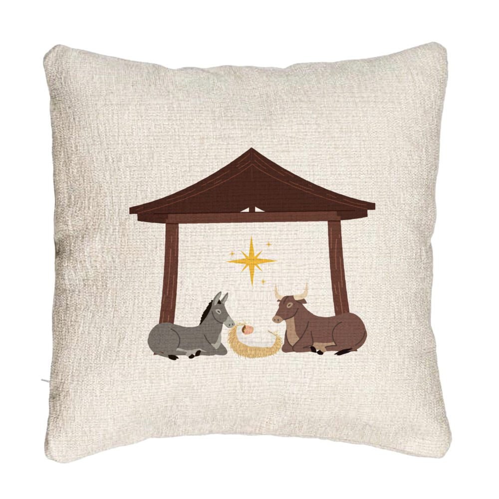 Perna Decorativa Canapea cu tematica de Craciun, Nasterea Sperantei, 40x40 cm, Cu fermoar 5 Perna Decorativa Canapea cu tematica de Craciun